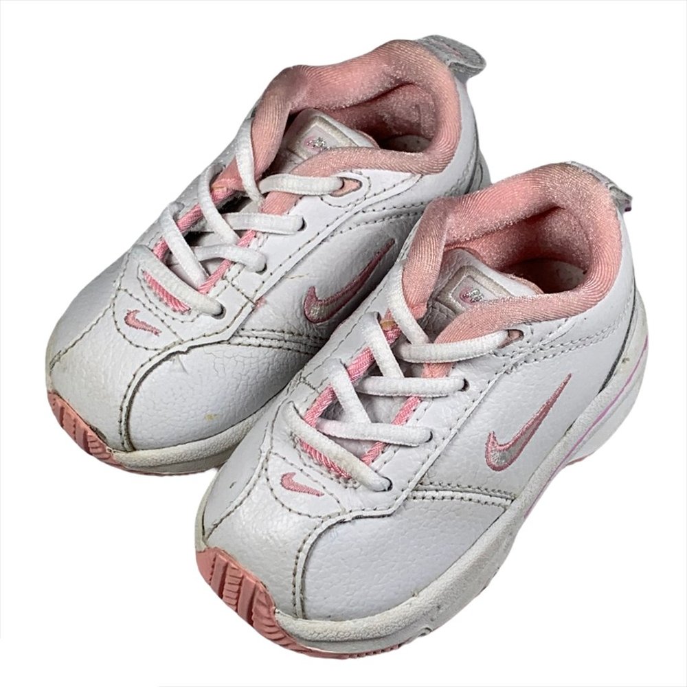 Nike Baby Toddler Pink White Shoes Size 3C